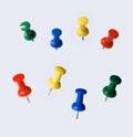 Colored Thumbtacks Royalty Free Stock Photo