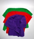 Colored towels