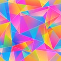 Colored triangle seamless pattern