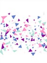 Colored triangles abstract geometric pattern with. Can be used as poster, banner, border, background, wallpaper, card Royalty Free Stock Photo