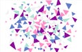 Colored triangles abstract geometric pattern with. Can be used as poster, banner, border, background, wallpaper, card Royalty Free Stock Photo