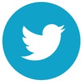 Colored twitter logo icon