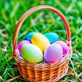 colored variations of easter egg hunt eggs