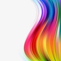 Colored vertical stream acrylic paint Abstract vector background. eps 10