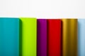 Colored vinyl rolls Royalty Free Stock Photo