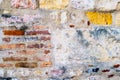 Colored wall made of stone and brick Royalty Free Stock Photo