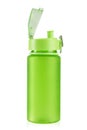 Green water bottle