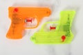 water pistol green on white background isolated Royalty Free Stock Photo
