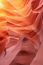 Colored waves on the cliffs of the Antelope Canyon, Arizona, USA
