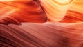 Colored waves on the cliffs of the Antelope Canyon, Arizona, USA