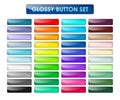 Colored web buttons set Royalty Free Stock Photo