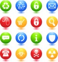 Colored Web Icons Royalty Free Stock Photo