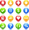 Colored Web Sign Icons Royalty Free Stock Photo