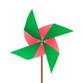 Colored Windmill on white background. vector Royalty Free Stock Photo