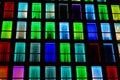 Colored windows texture. Neon light background Royalty Free Stock Photo