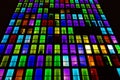 Colored windows texture. Neon light background Royalty Free Stock Photo