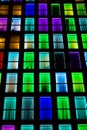 Colored windows texture. Neon light background Royalty Free Stock Photo