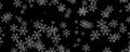 Colored winter background with snowflakes