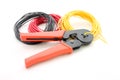 Colored wire and crimping tool