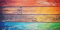 Colored Wood Background, Generative AI Royalty Free Stock Photo