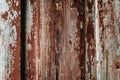 Colored wood background with peeling old paint Royalty Free Stock Photo