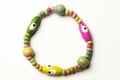 Colored wooden bracelet