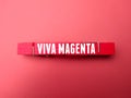 wooden clips with the word VIVA MAGENTA