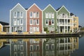 Colored wooden houses