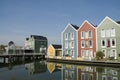 Colored wooden houses