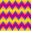 Colored zigzag seamless pattern Royalty Free Stock Photo