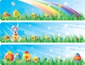 Colorfol Easter banner set