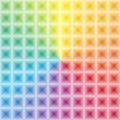 Colorfoul rainbow gradient with 3d illusion effect square light