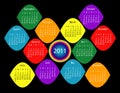 Colorful 2011 Calendar