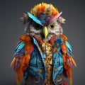 Colorful 3d Owl Outfit Inspired By Mike Campau