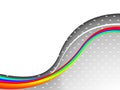 Colorful 3ds lines, vector background Royalty Free Stock Photo