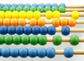 Colorful abacus beads