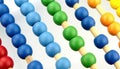 Colorful abacus beads Royalty Free Stock Photo