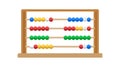 Colorful Abacus Learning Tool - Child Development Cognitive Skills, vector design Generative AI Royalty Free Stock Photo