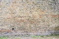 Colorful abandoned grunge cracked brick stucco wall Royalty Free Stock Photo