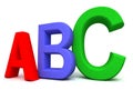 Colorful abc letters