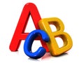 Colorful abc letters