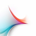 Colorful Abstract Red And Blue Wave Line Vector On White Background Royalty Free Stock Photo