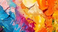 A colorful abstract art background with oil paint on canvas. Color texture. Fragments of artwork. Splashes of oil paint Royalty Free Stock Photo