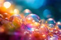 Colorful abstract background with a bubble blur effect. Royalty Free Stock Photo