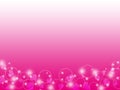Pink abstract background with circle, hearts, stars and sparkle