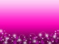 Purple abstract background with circle, hearts, stars and sparkle