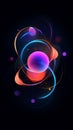 Colorful Abstract Background with Circles and Dots Royalty Free Stock Photo