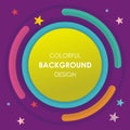 Colorful Abstract background with circular style design Royalty Free Stock Photo