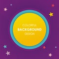 Colorful Abstract background with circular style design Royalty Free Stock Photo