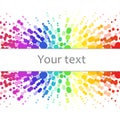 Colorful abstract background of colorful dots, circles with place for your text. Royalty Free Stock Photo